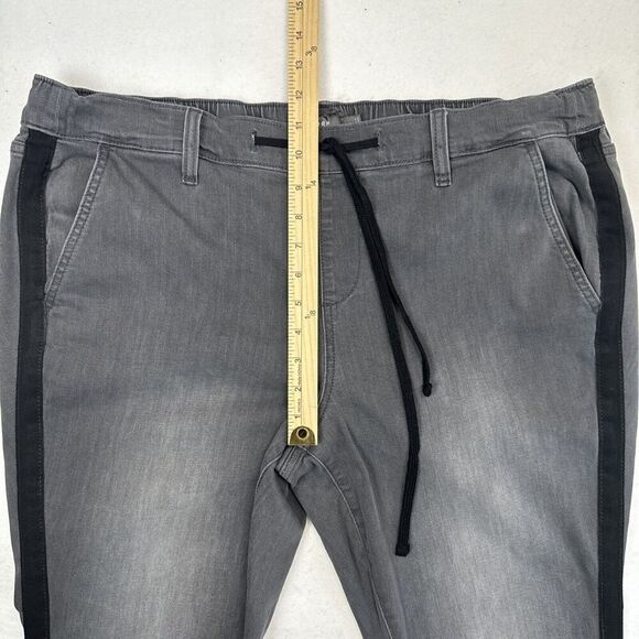 Torrid Pants Sz 2- 18/20 Gray Crop Pull on Boyfriend Jeans Straight Mid-Rise - Picture 8 of 16